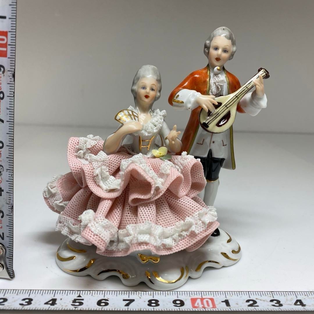 IRISH DRESDEN アイリッシュドレスデン 高さ約11.5cm 陶器製 レース