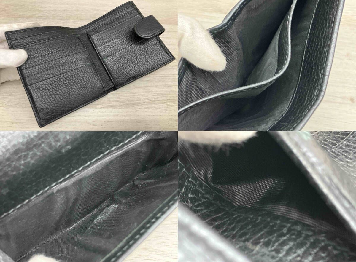 GUCCI グッチ インターロッキングG 615525・2184 注文 二つ折り財布 黒