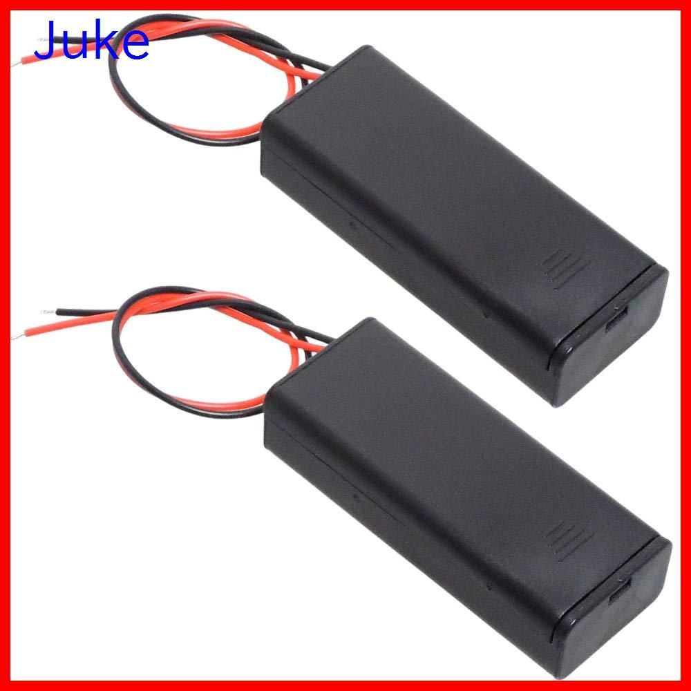 即納KAUMO 電池ボックス 単4電池×2 直列 3V 電池ケース ON/OFFスイッチ付き 電池ホルダー (2個) - メルカリ
