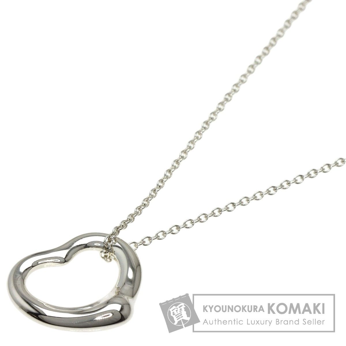 TIFFANY&Co. ティファニー オープンハート ネックレス SV レディース