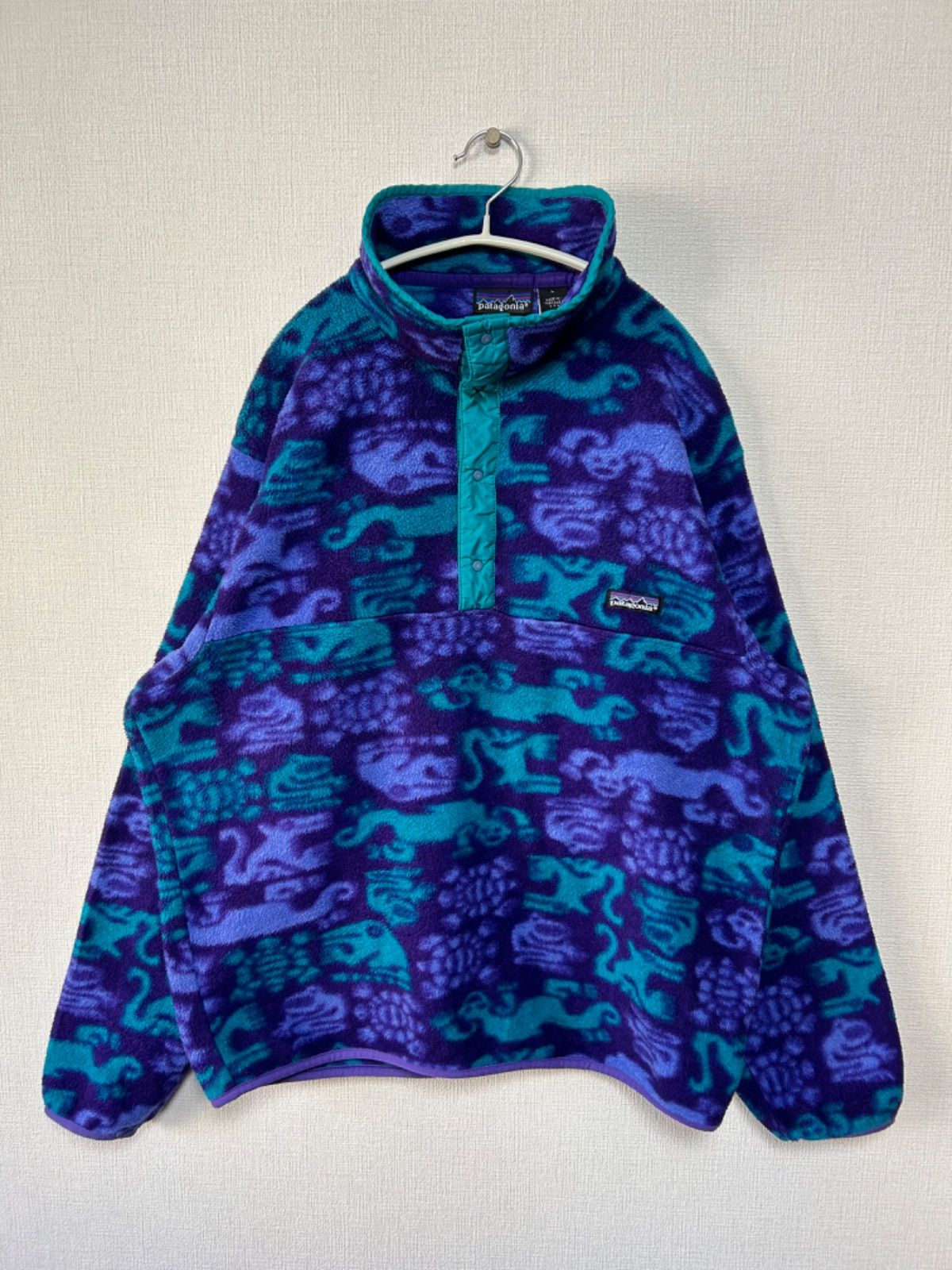 90s 92年 USA製 patagonia パタゴニア クリーチャー柄 シンチラ 
