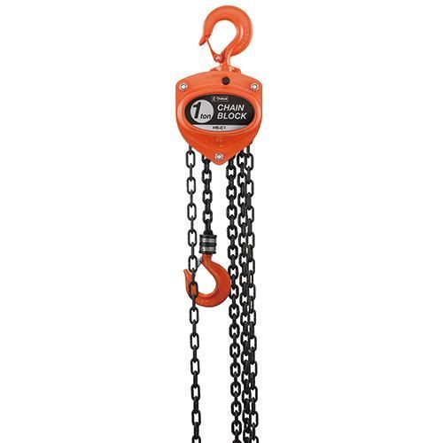 藤原産業 E－Value チェーン ブロック １トン HS-C1 重量物 の 吊り上げ 作業 チェーン は ドイツ製 です 揚量 1トン 手引力 353N m