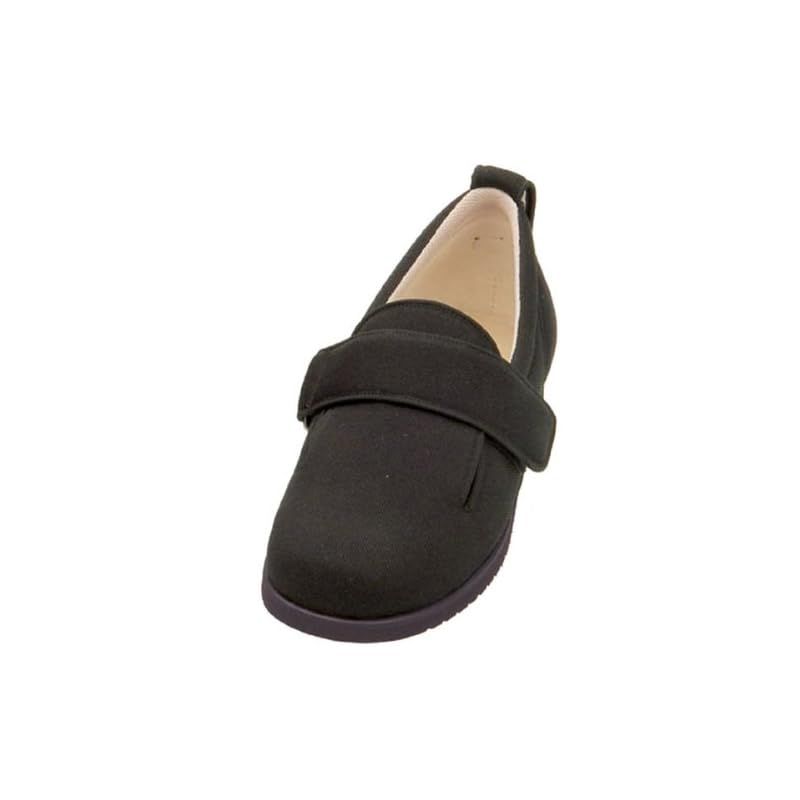 徳武産業 施設用 あゆみ ダブルマジックII 11E ブラック サイズ M 22.0-22.5cm 7029 左右セット