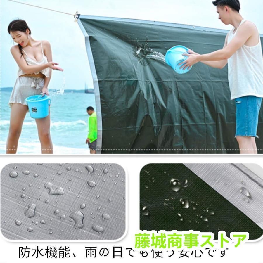 屋外用取り付け簡単防水シート 雨セイルシルバータープ防水ターポリン