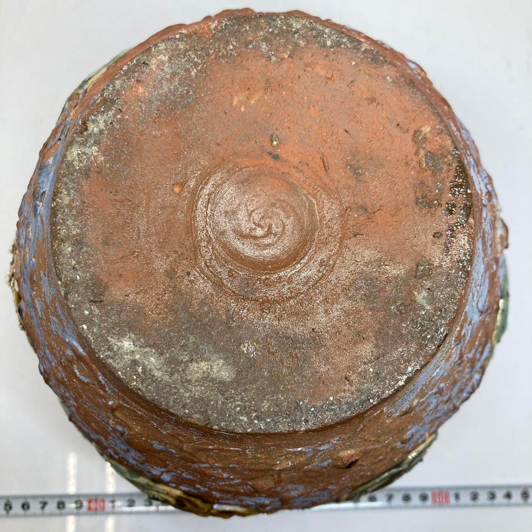 琉球美術　琉球焼雲龍瑞　花瓶　高さ21.5cm 東H6-0326②タカト 琉球美術 琉球焼雲龍瑞 花瓶 高さ21.5cm 東H6-0326②タカト