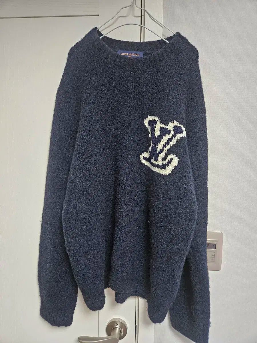 LOUIS VUITTON ネイビー ニットセーターXL