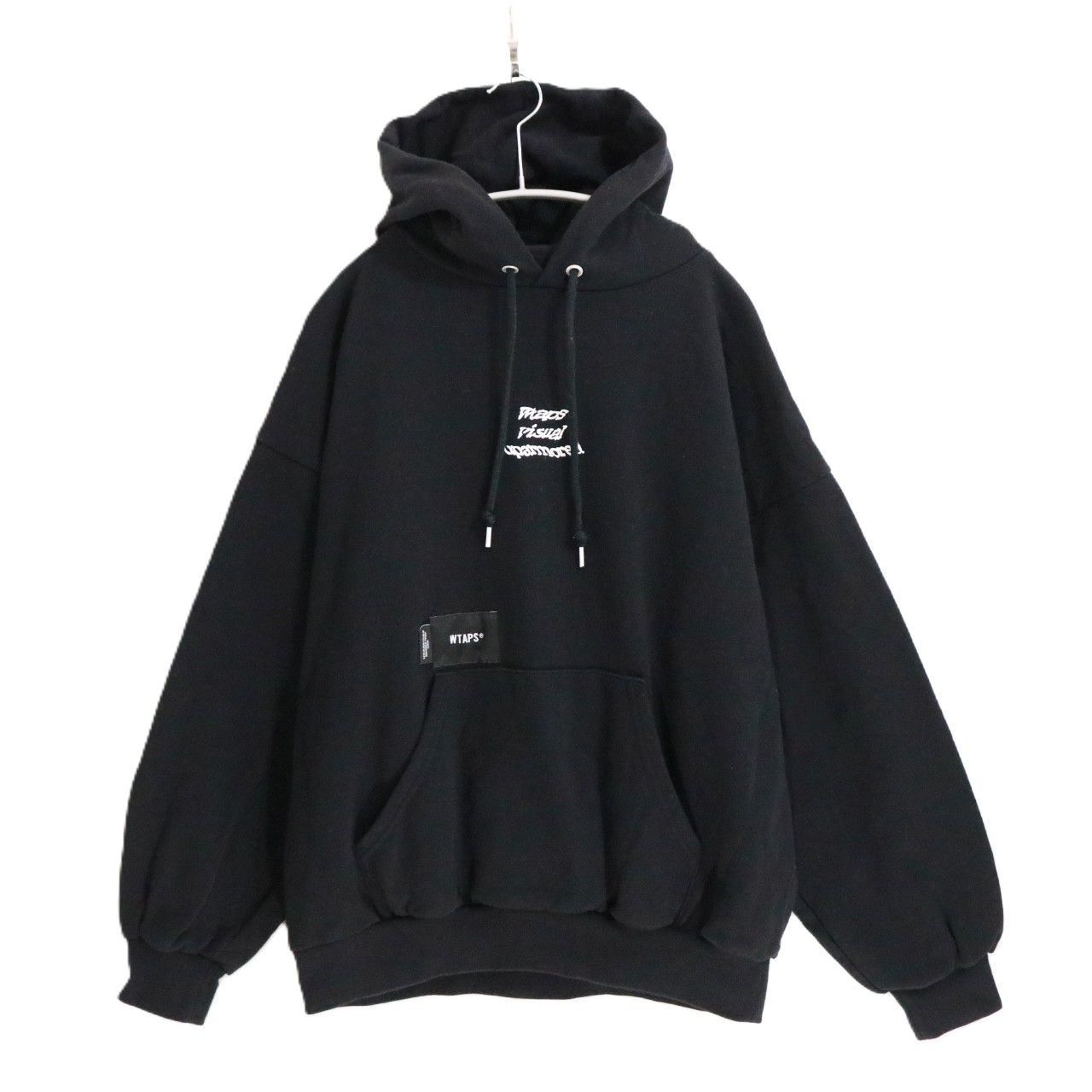 WTAPS ダブルタップス パーカー 02(M位) 黒x白(総柄) 古着中古 WTAPS 