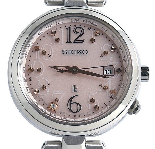 SEIKO LUKIA セイコー ルキア Lady Diamond ラッキーパスポート SSQV047 1B35-0AD0 ソーラー レディース