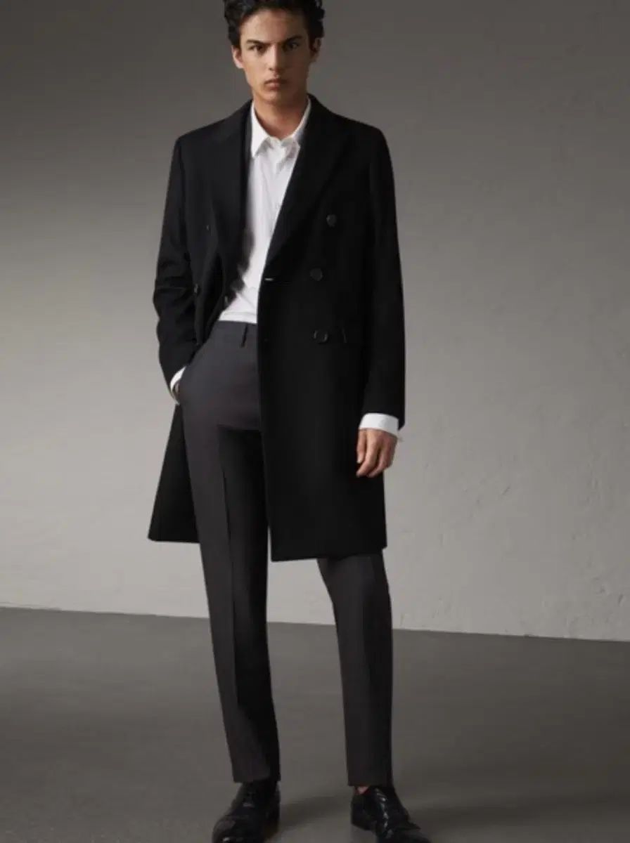 BURBERRY(バーバリー ) ダブル ウール カシミア コート 50 サイズ