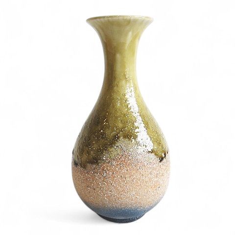 信楽焼 三彩造 花瓶 花器 壺 木箱付き - メルカリ