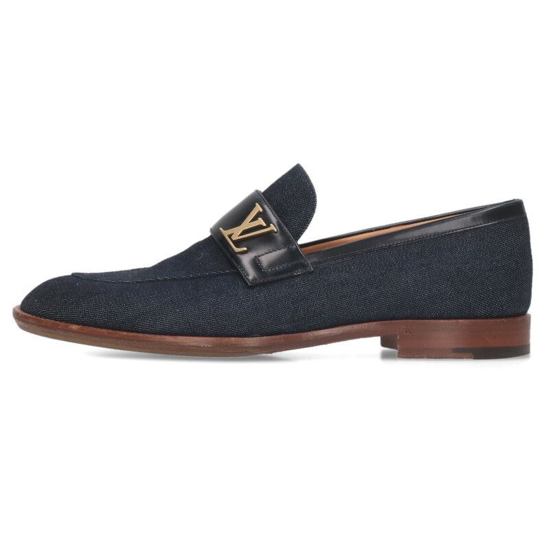 ルイヴィトン デニムローファーシューズ メンズ 7.5