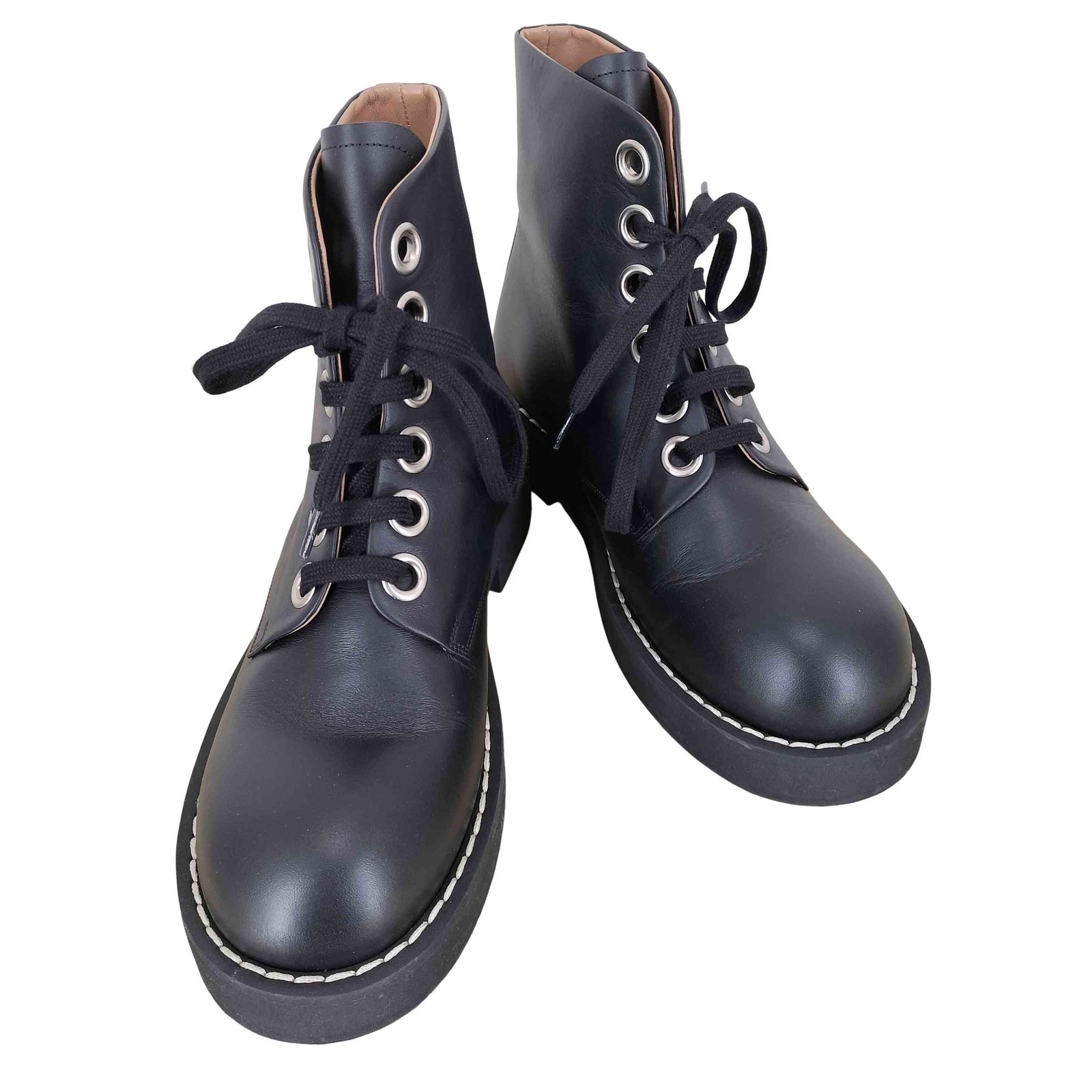 マルニ MARNI 20SS ANFIBIO IN VITELLO LISCIO レースアップブーツ レディース 37