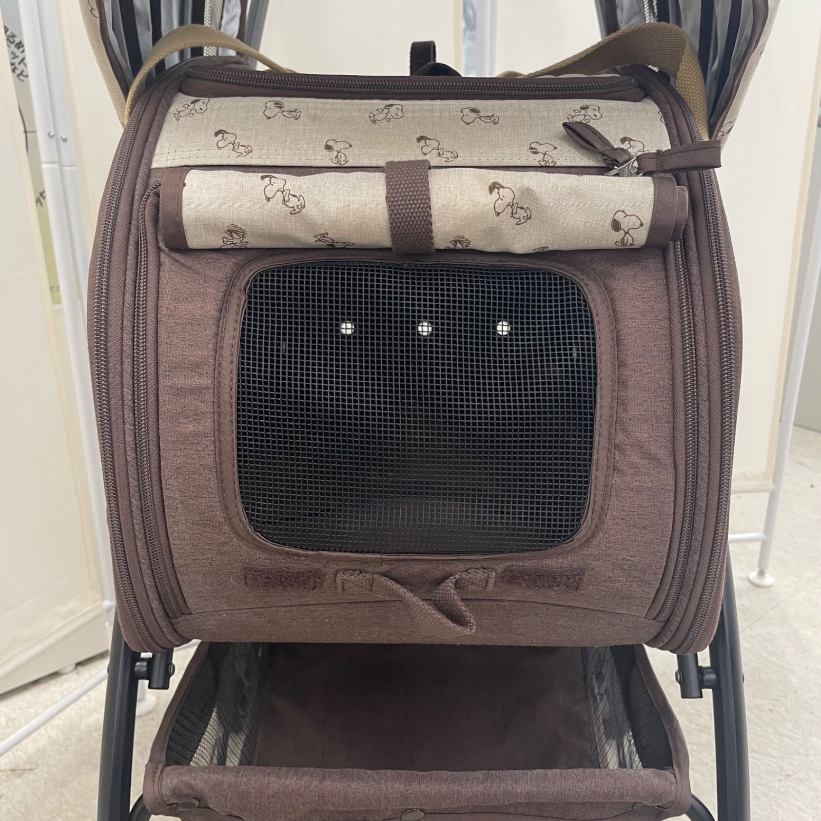 ペットカート スヌーピー ペットパラダイス 中古品】ペットパラダイス