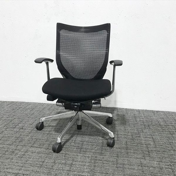 バロン ローバック スタンダードメッシュ オフィスチェア オカムラ ブラック