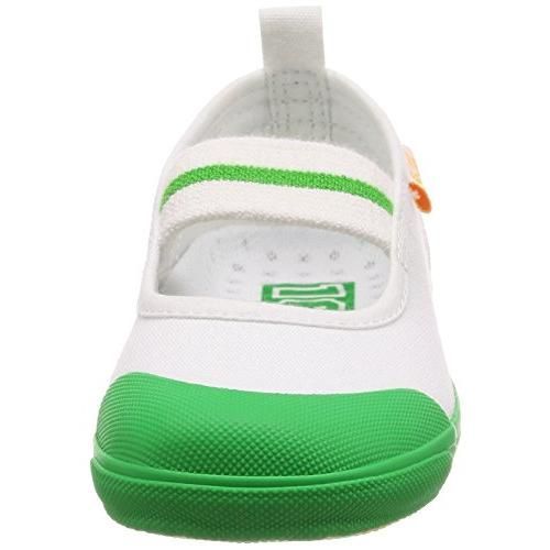 キャロット 上履き バレー 14~25cm 0.5cm有 男の子 女の子 キッズ CR ST11 グリーン 19.0 cm 2E