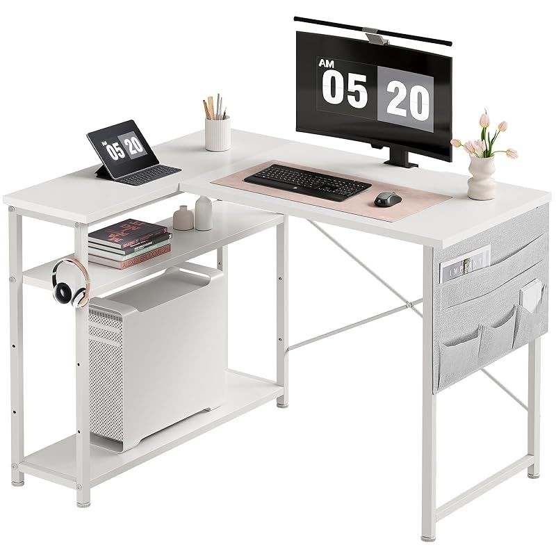 Maihail l字デスク 机 pcデスク 割引 学習机 勉強机 パソコンデスク 右