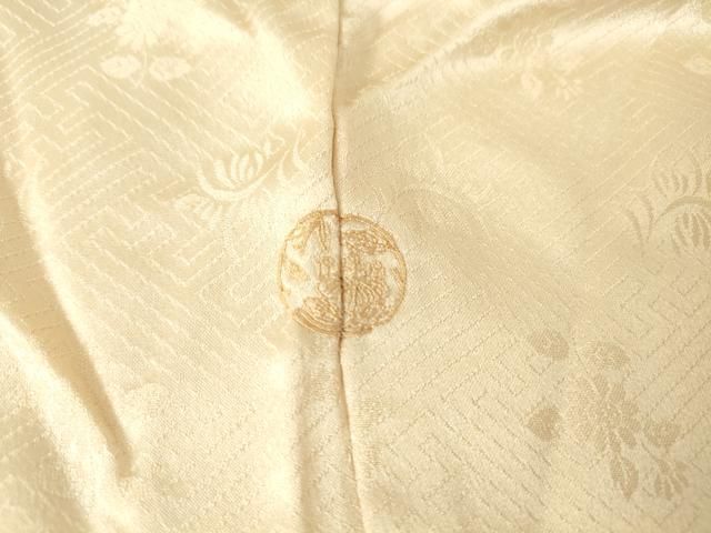 平和屋着物▽訪問着 単衣 御所車花文 暈し染め 金彩 正絹