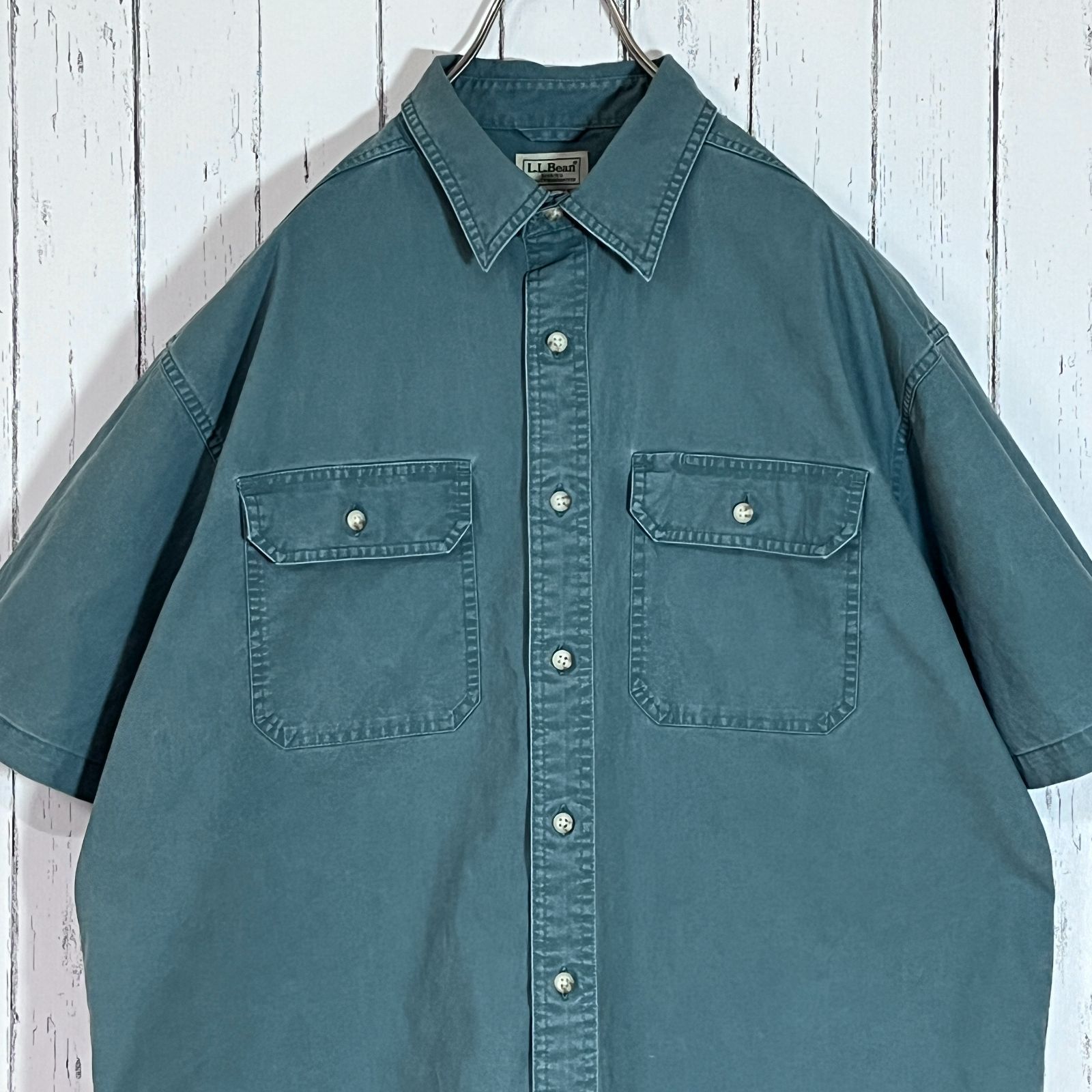 良色 L.L.Bean エルエルビーン 厚手 ダブルフラップポケット コットン 