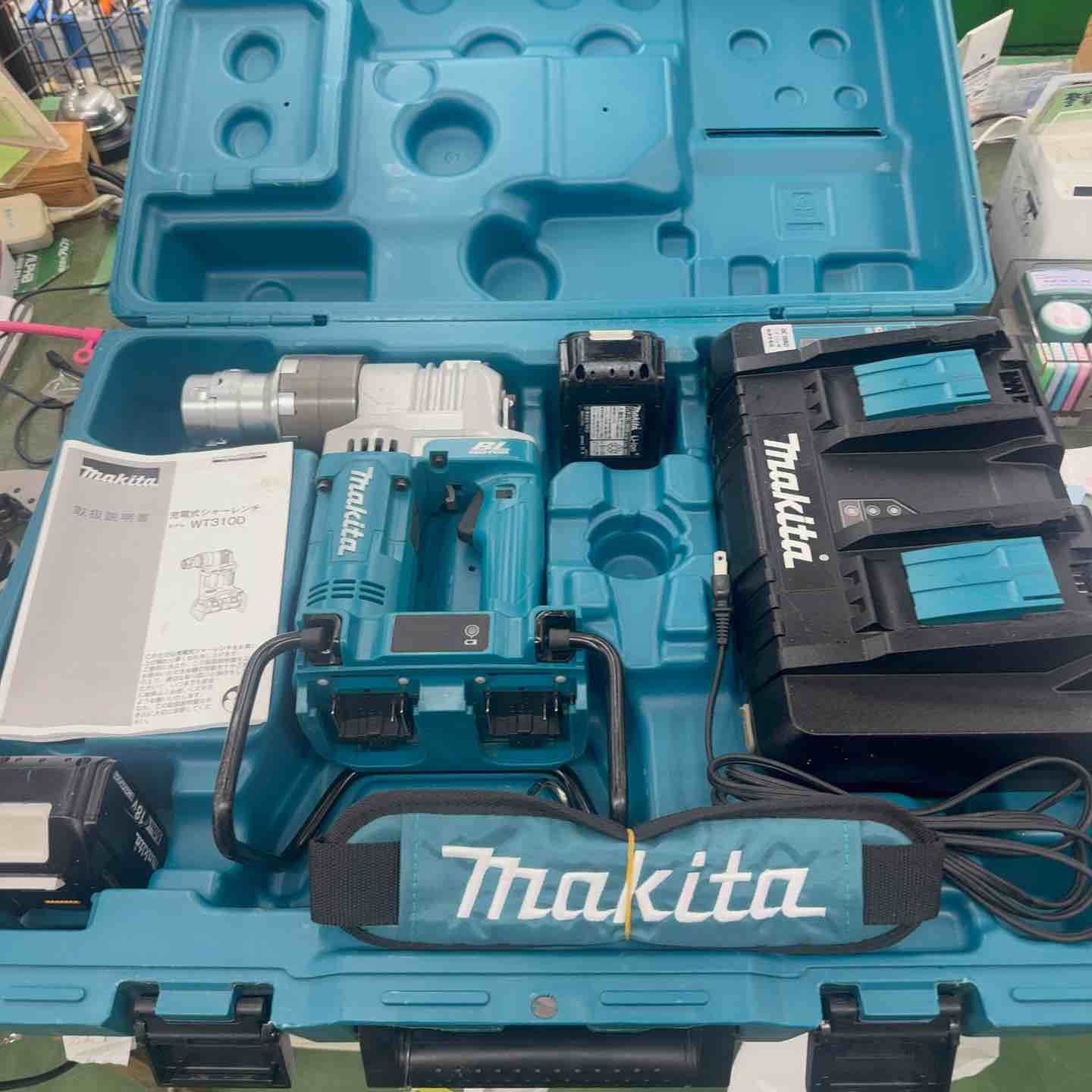 Makita - s25t-0262n【中古】【未使用】makita マキタ WT310DPG2 充電式シャーレンチ フルセット 6.0Ahバッテリ×2、充電器DC18RD、ショルダベルト、ケース付 36V（18V＋18V) s25t-0262n【中古】【未使用】makita マキタ WT310DPG2 充電式