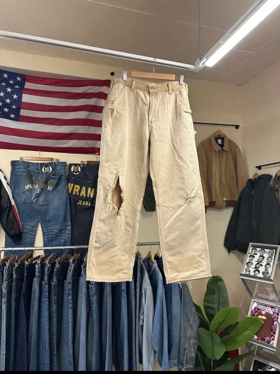 00s usa Carhartt カーハート ワークパンツ B11 ー BRN 33