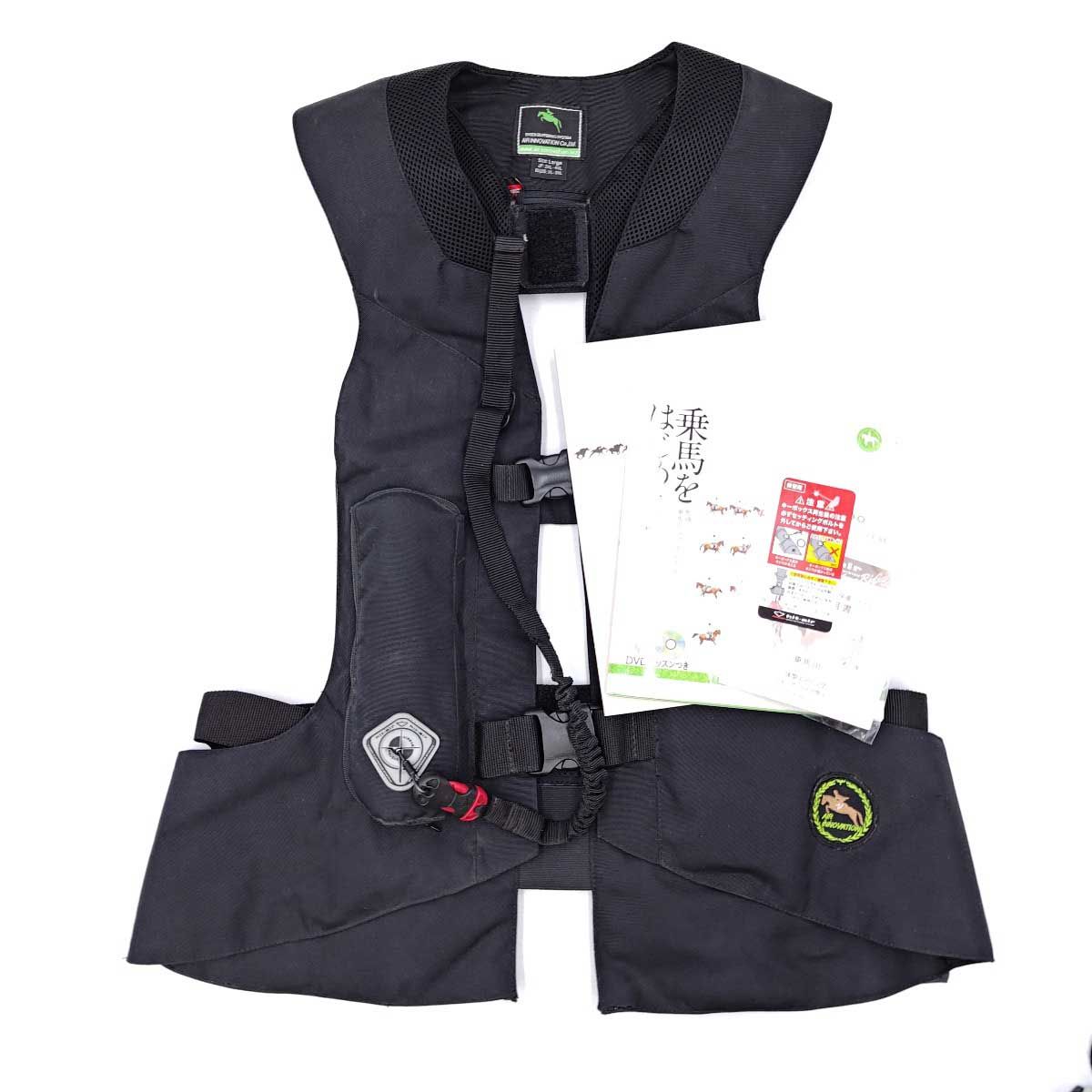 ヒットエアー H-V エアバックベスト エアーイノベーション プロテクター 2XL-4XL ブラック メンズ hit-air 乗馬 馬術 おまけ 乗馬をはじめよう