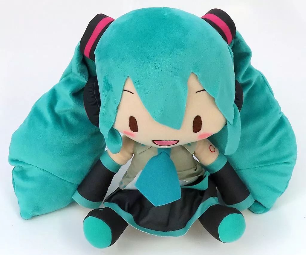 【】ぬいぐるみ 初音ミク ふわぷち Lぬいぐるみ 「キャラクター・ボーカル・シリーズ 01 初音ミク」 セガUFOキャッチャーオンライン限定