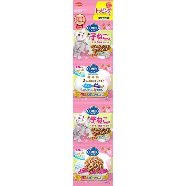 【同梱不可】【30個セット】日本ペットフード コンボキャット連パック子ねこ用にぼし入りチップ添え140g