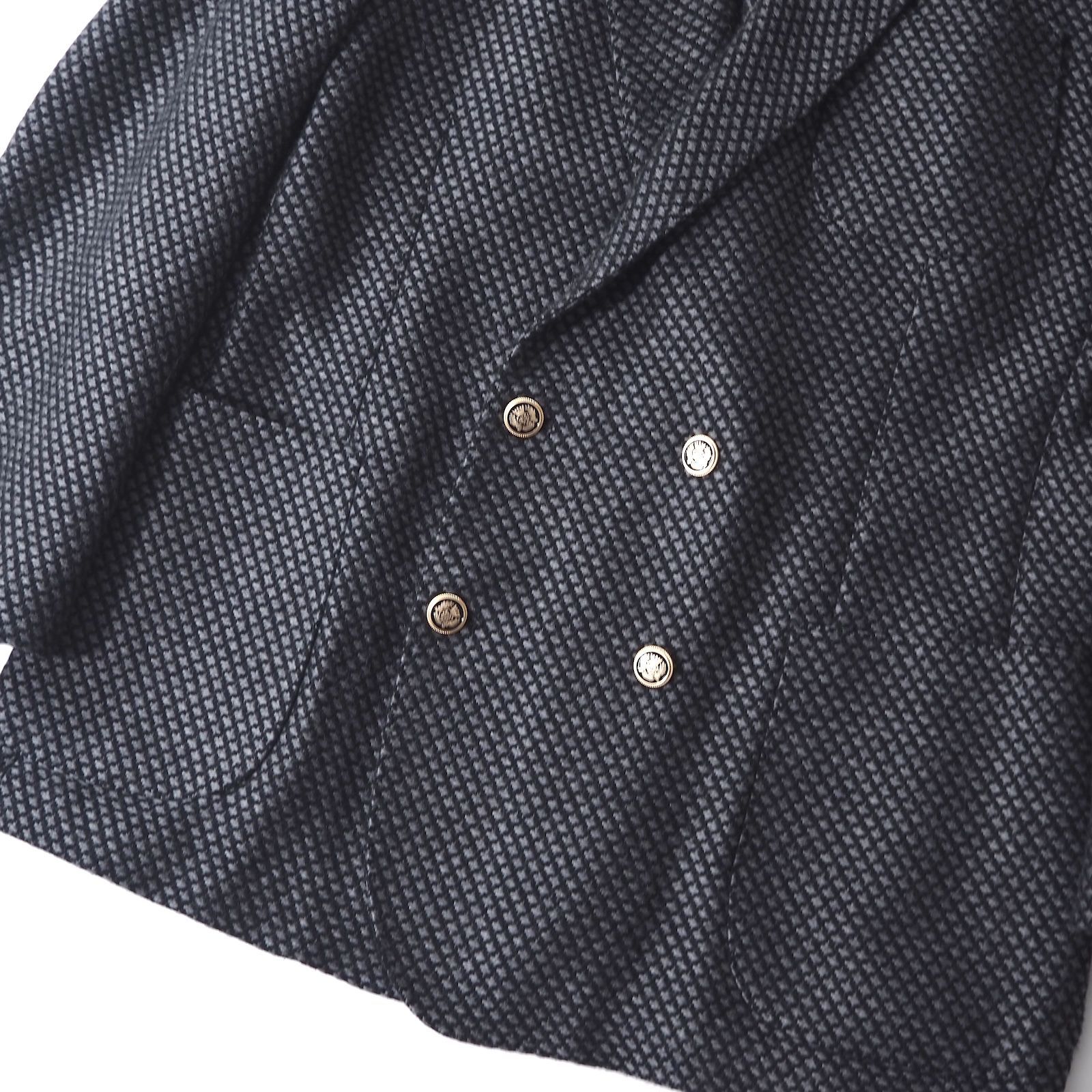 △美品 フィナモレ Finamore 金ボタン ダブルブレスト ジャケット 46 