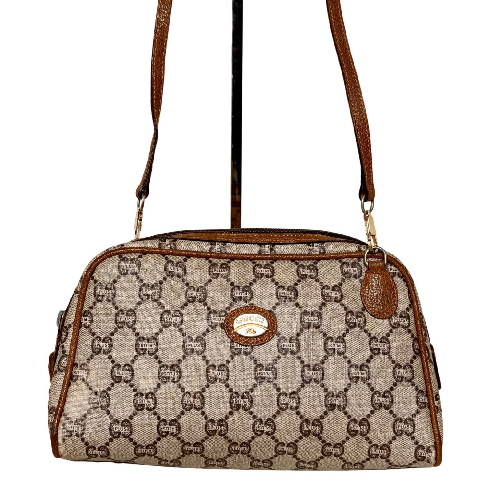 GUCCI グッチ オールドグッチ グッチプラス ショルダーバッグ PVC 