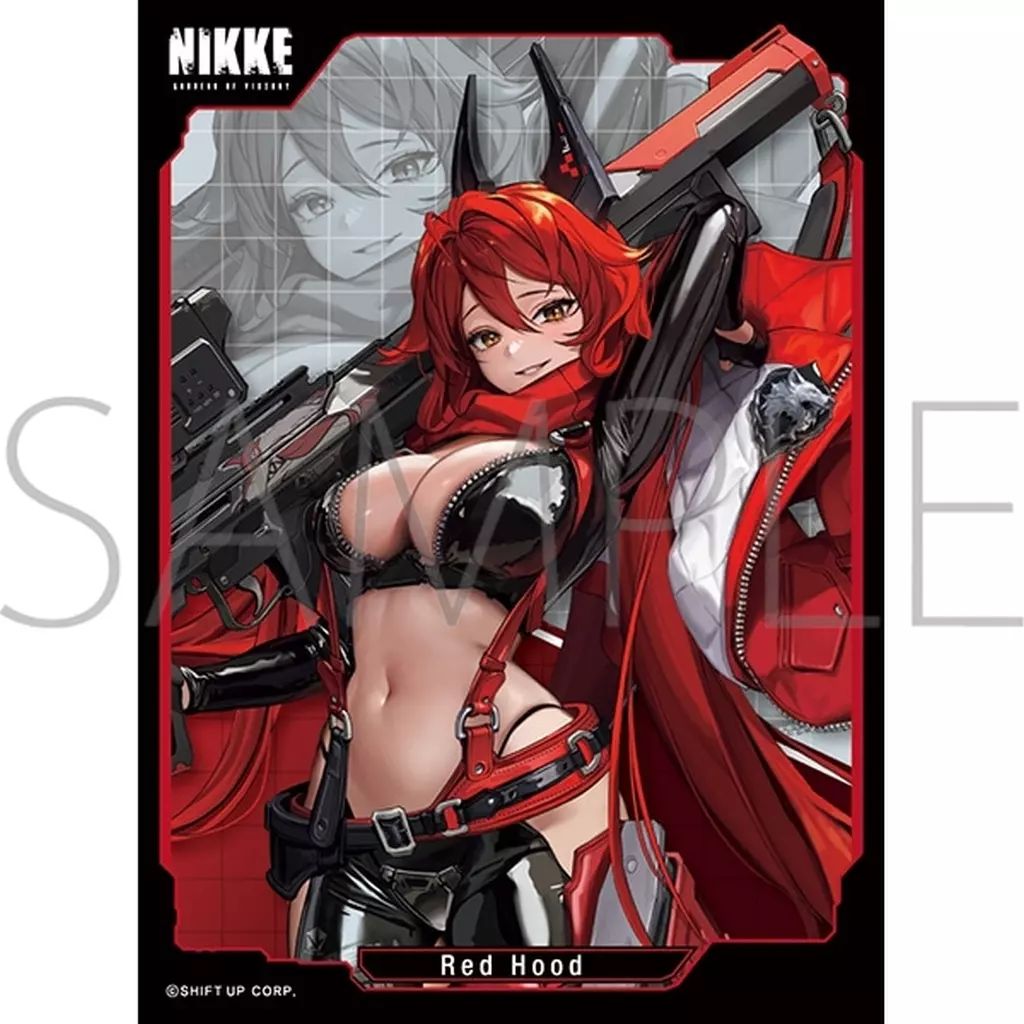 NIKKE レッドフード B カードスリーブ プレイマット セット shir NIKKE レッドフード スリーブ プレイマット セット 【kont