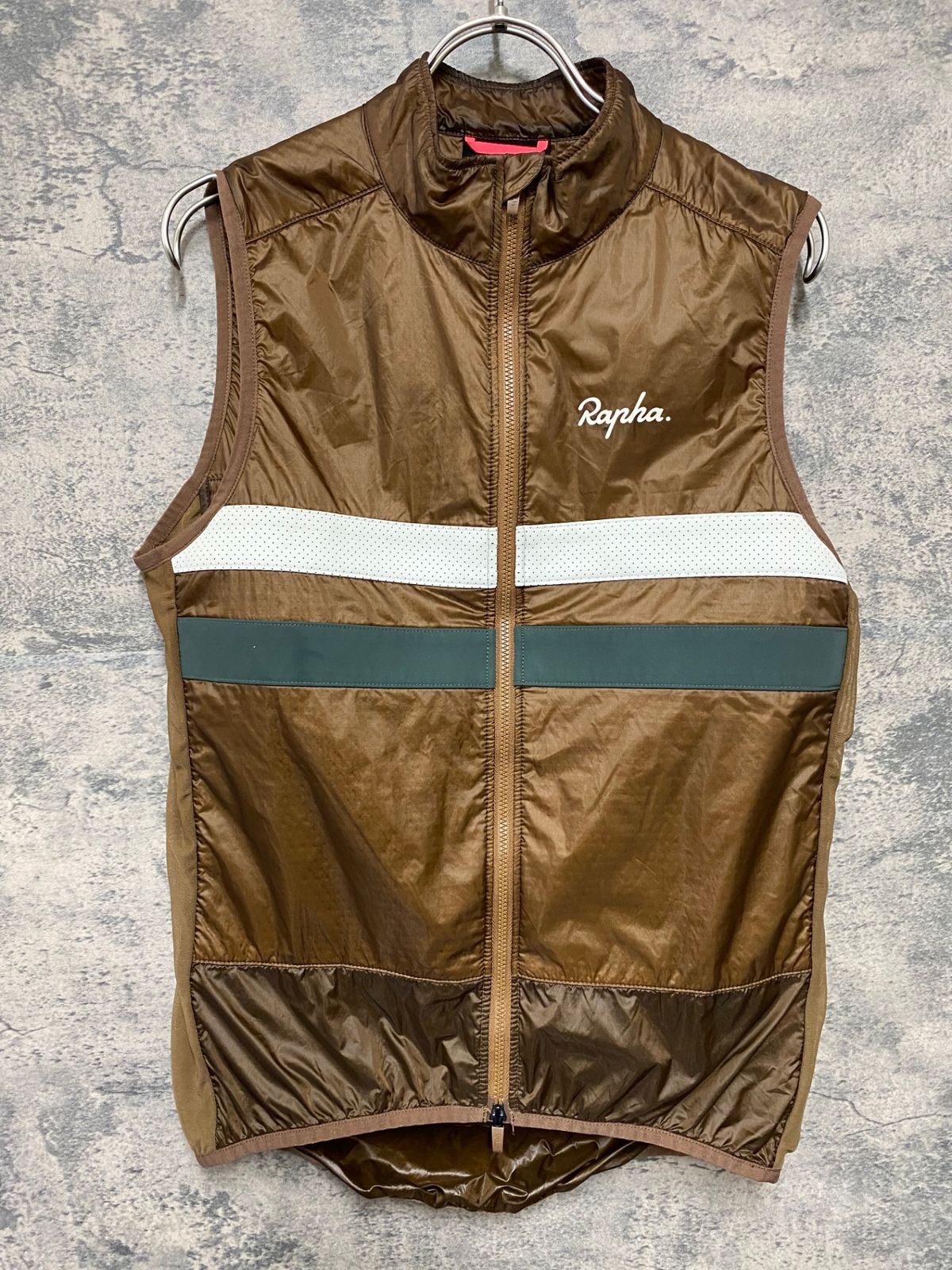JM632 ラファ Rapha BREVET INSULATED GILET ジレ サイクルベスト ブラウン M