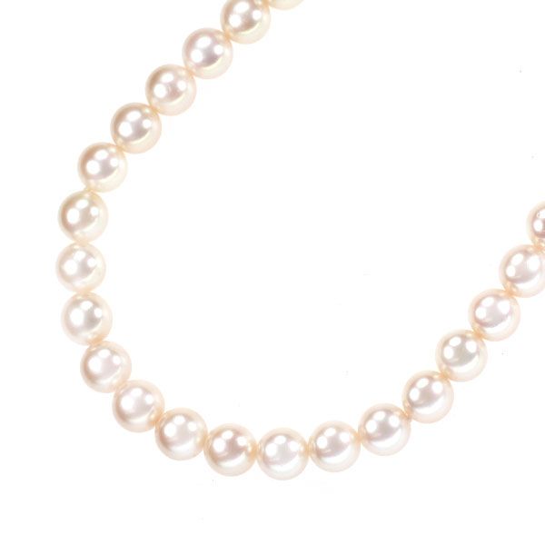 SV アコヤ真珠 ネックレス 径約6.5-6.9mm - メルカリ