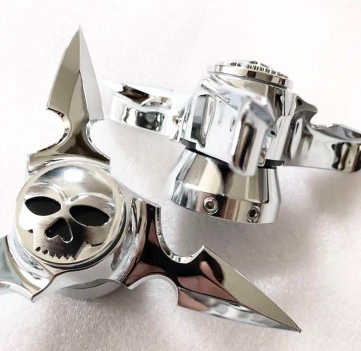 クリアキン ☆絶版品☆ ブレードスカルフロントアクスルカバー 新品 