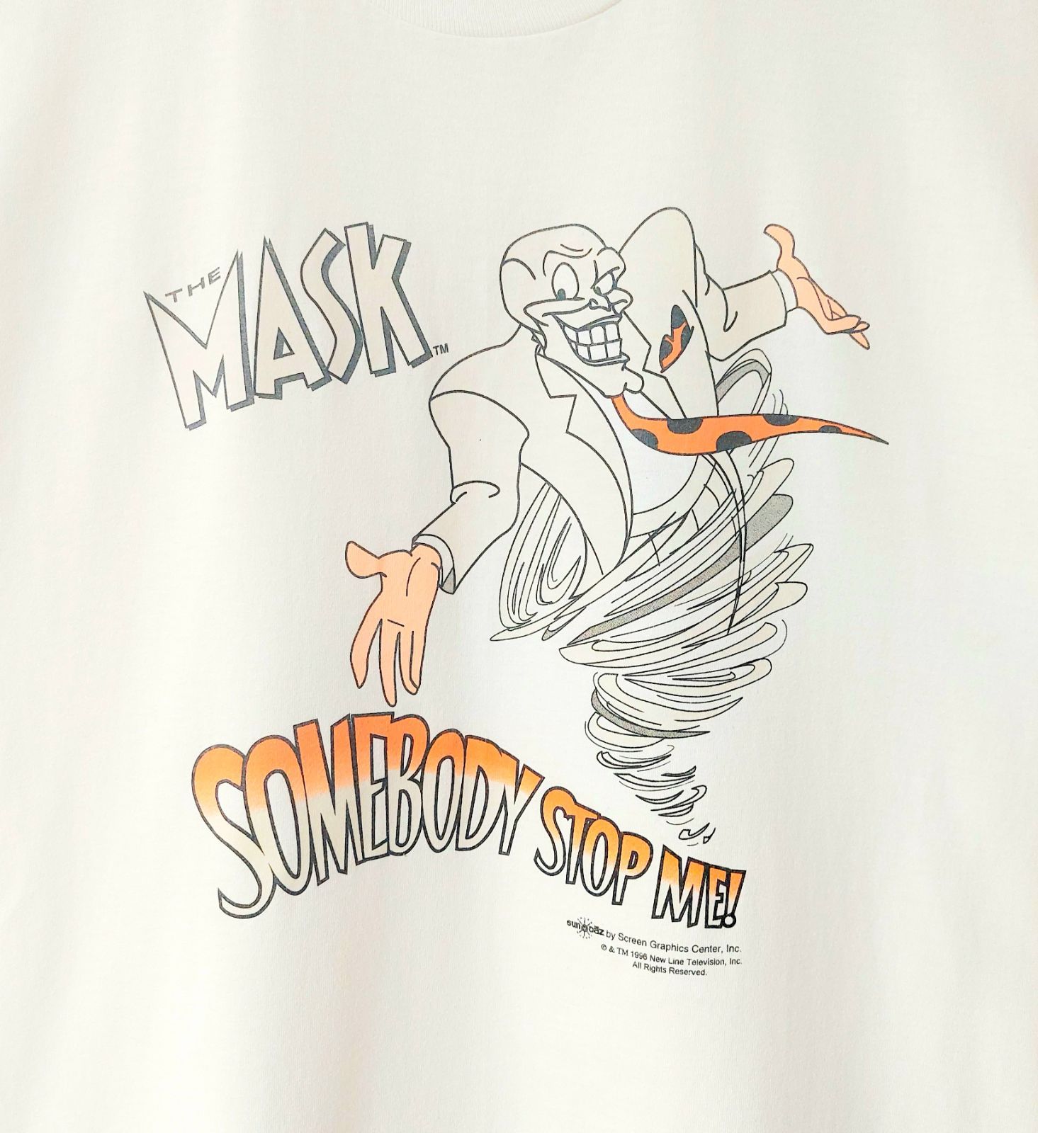 90's THE MASK SOMEBODY STOP ME Tシャツ Lサイズ