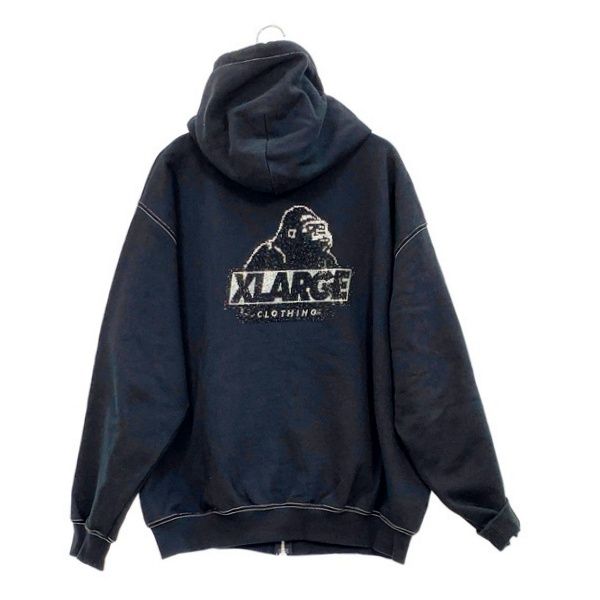 XLARGE RHINESTONE OG ZIP HOODED SWEATSHIRT ラインストーン ジップ