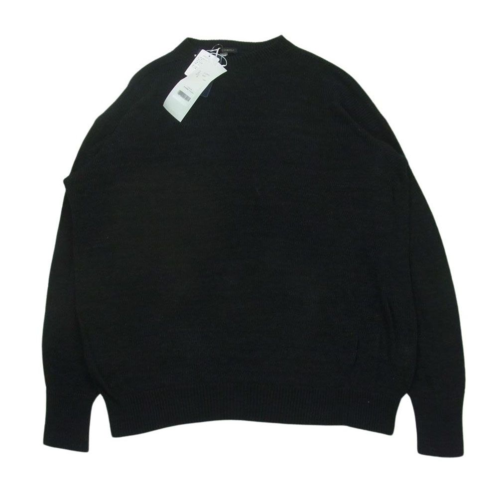 美品 23SS COMOLI 7Gコットンガンジーニット（black）Fサイズ