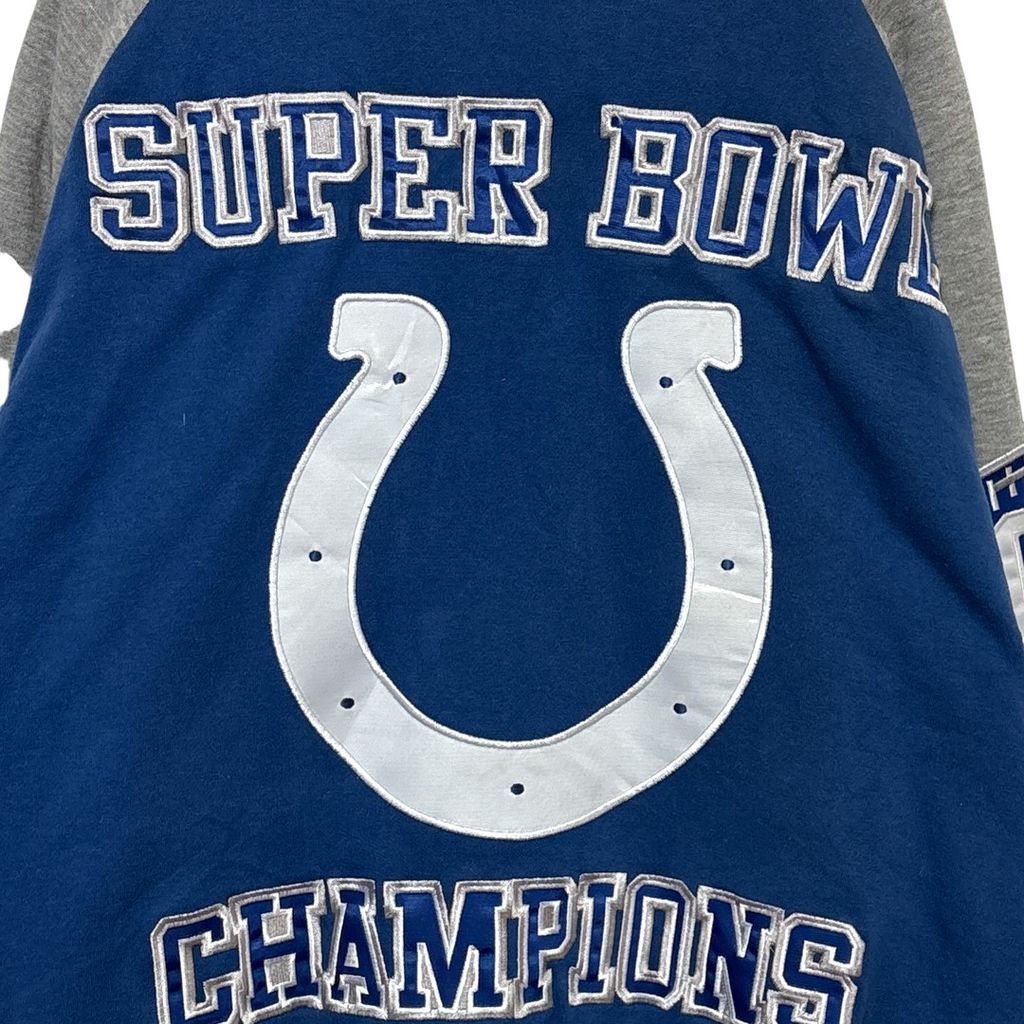 【NFL】コルツ スーパーボウルチャンピオンズ 中綿入りスタジャン S-3092 NFL】コルツ スーパーボウルチャンピオンズ 中綿入りスタジャン S-3092