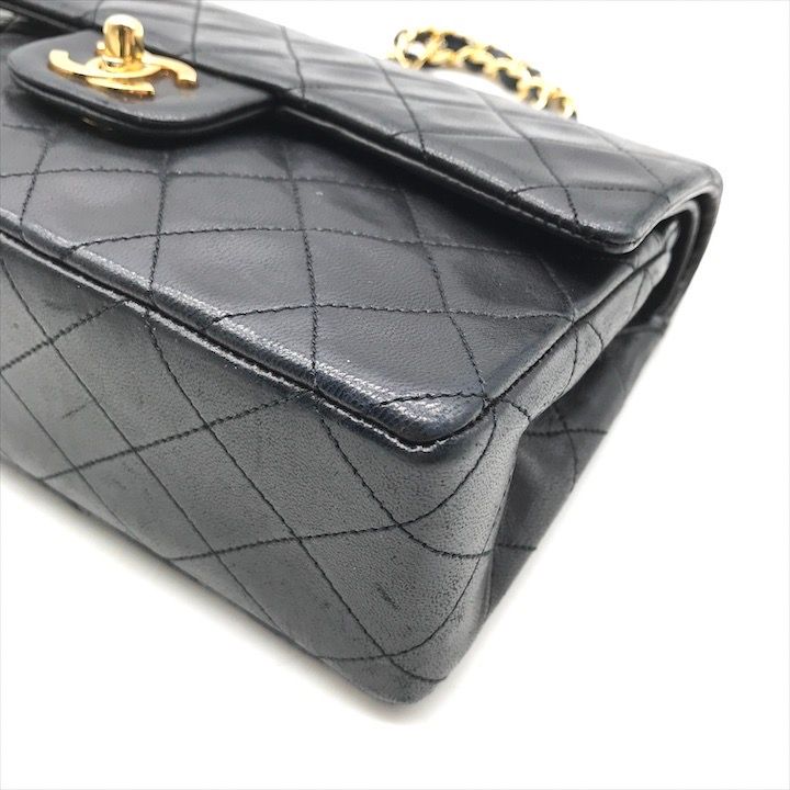 【美品】 シャネル　マトラッセ　ビジネスバッグ　ラムスキン　ターンロック　黒 美品】 シャネル マトラッセ ビジネスバッグ ラムスキン ターンロック