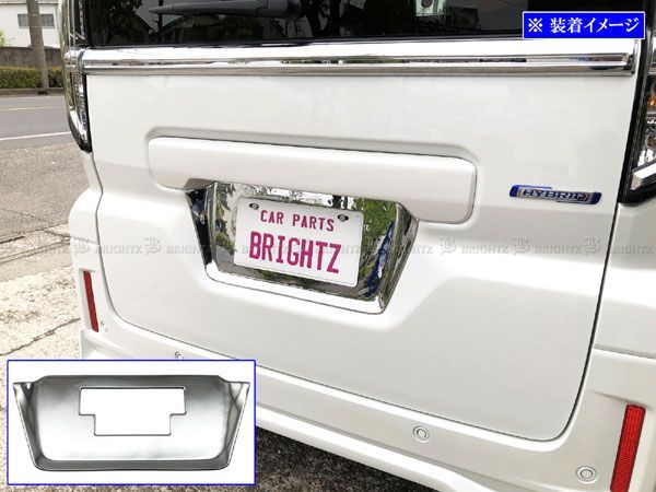 スペーシアカスタム MK54S MK94S メッキリアライセンスプレート