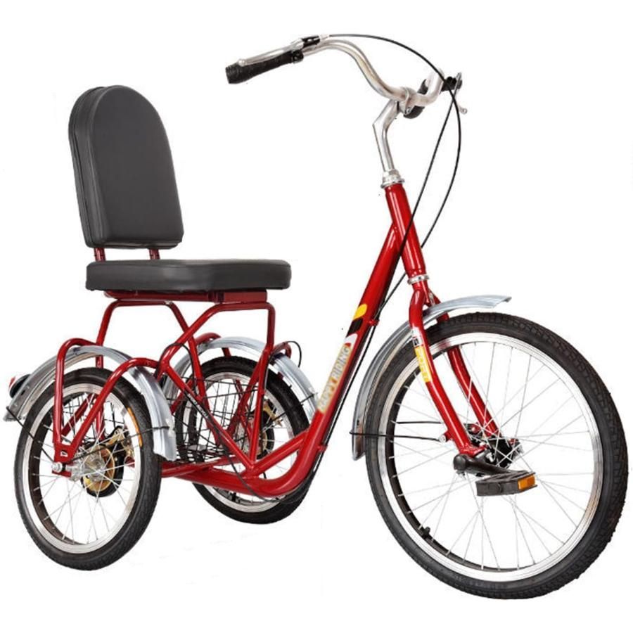 三輪自転車高齢者 大人用 シニア 向け 三輪 自転車 シニア転ばない自転車 3輪クルーザーバイク 女性 成人自転車高炭素鋼フレーム3輪巡洋艦のバイクトライククル