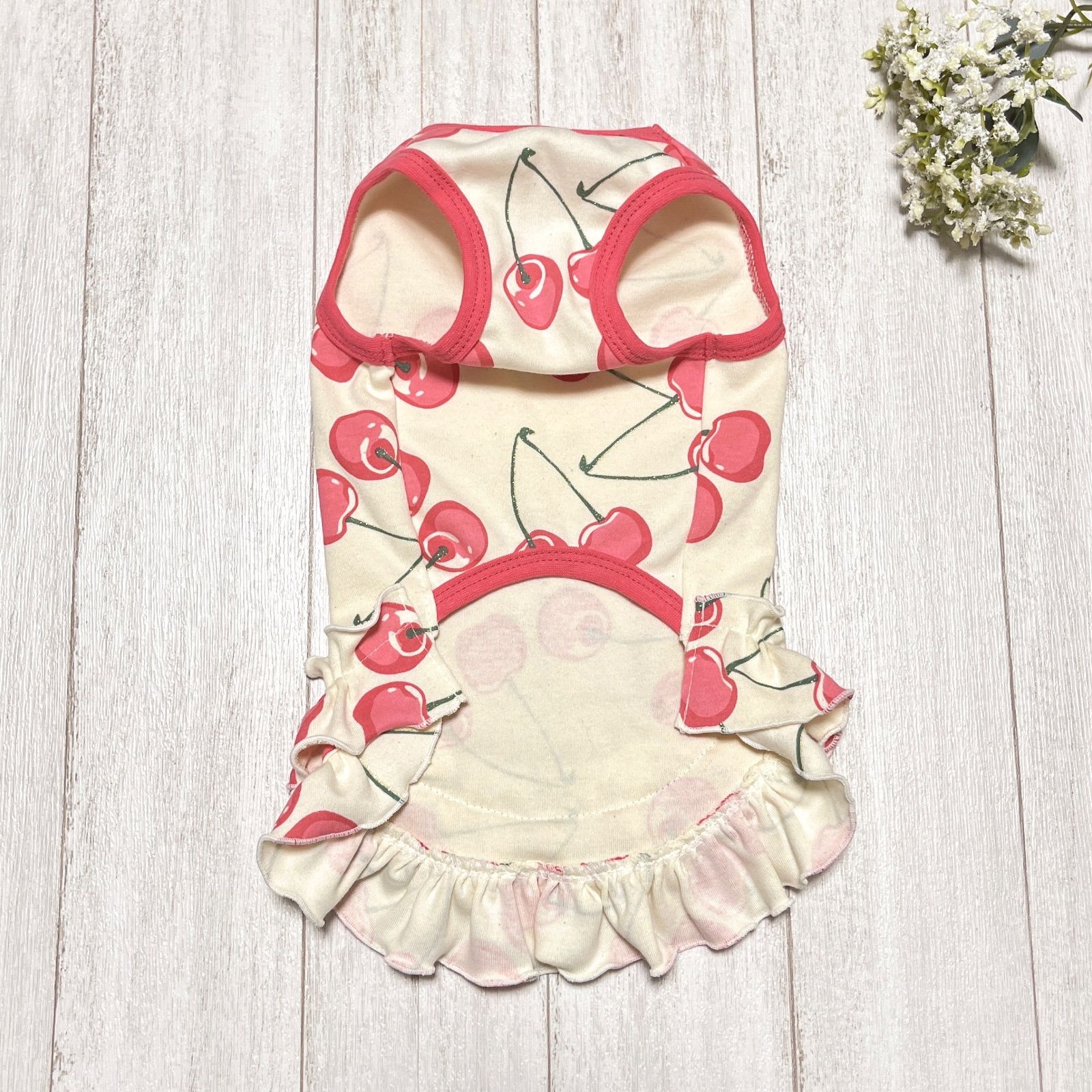 ハンドメイド　犬服　トレーナー裾フリルタンクトップ（受付ページ） 楽天市場】裾フリルBABYタンクトップ 2XS/XS/S/M CRAZYBOO Baby