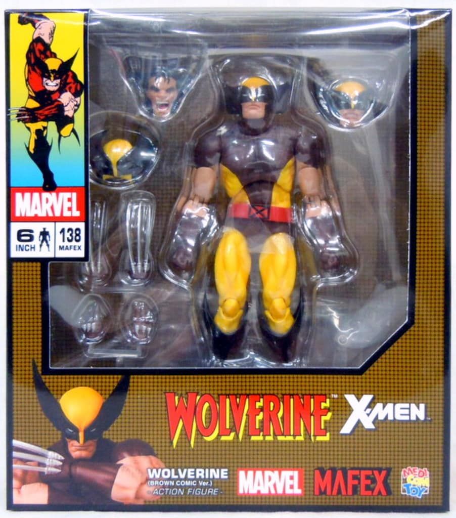 メディコム・トイ MAFEX X-MEN WOLVERINE (BROWN COMIC Ver.) 138