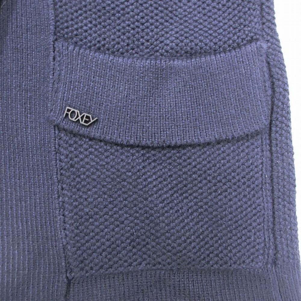 FOXEY NEW YORK フォクシー ニット ダブル コート カーディガン