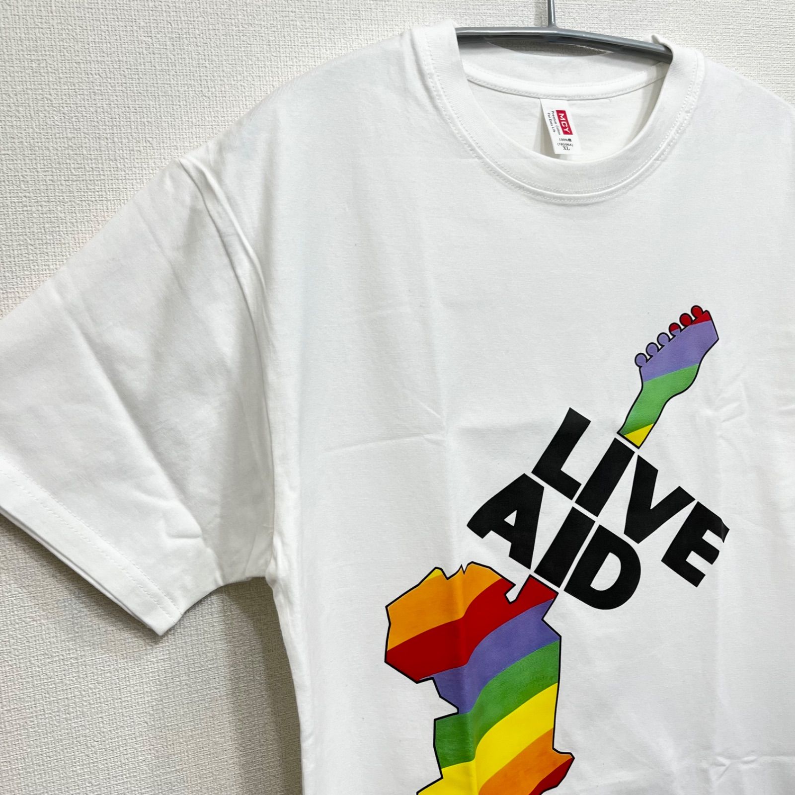 Live Aid ライブエイド ©1985 ロック バンドTシャツ 新品 ライブエイド LIVE AID ミュージックTシャツ バンドTシャツ