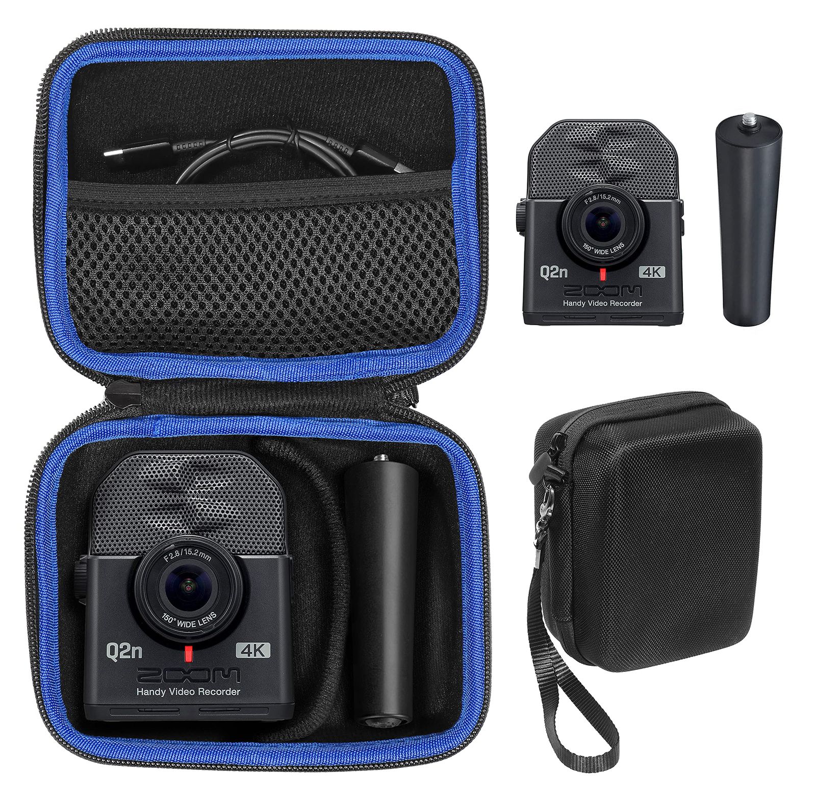 GETGEAR Zoom Q2n-4K ハンディビデオレコーダーとZoom MA-2三脚用
