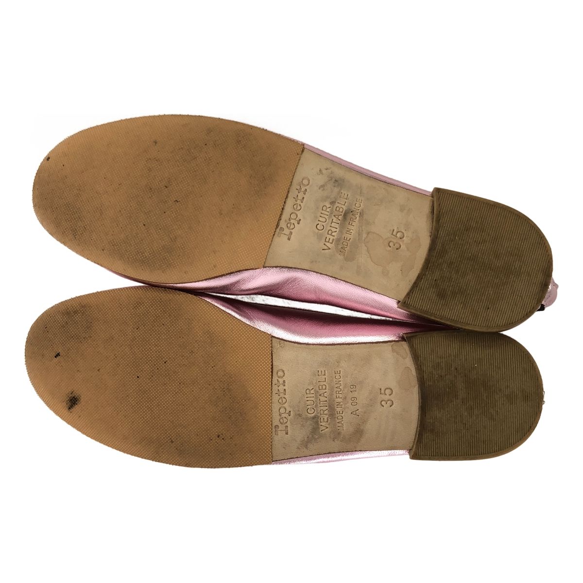 ⭐️未使用⭐️　repetto　レペット　　リボン　フラットシューズ　ピンク 美品】 repetto / レペット | レザー リボン フラット バレエ