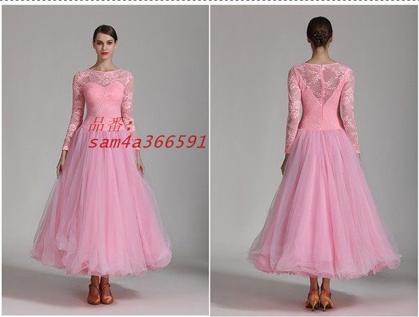 サイズ有S M L XL 2XL 社交ダンス 大きい裾 レースドレス 社交ダンス衣装 競技着 モダンドレス 練習着 演出用 am4a366591 LLC-HASEGAWATOSO_COM