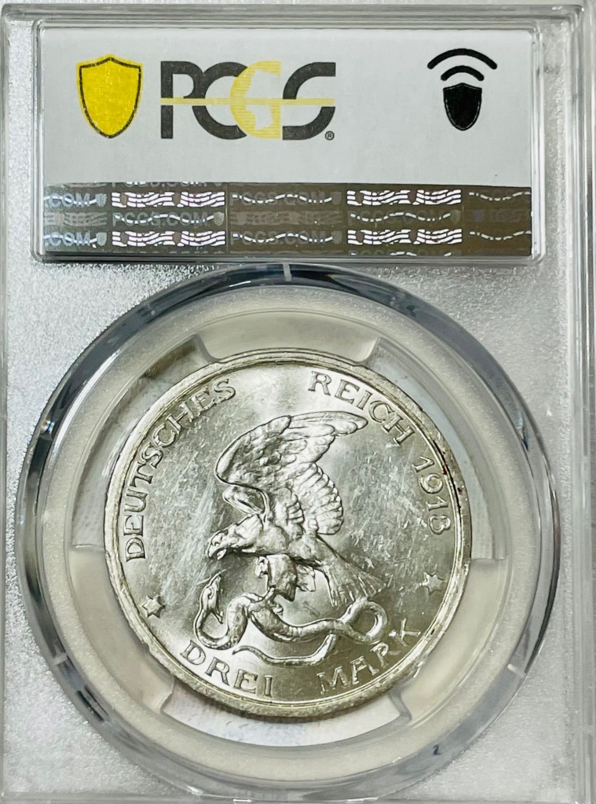 ドイツ・プロイセン 1913年 3マルク銀貨 ナポレオン1世打倒100年