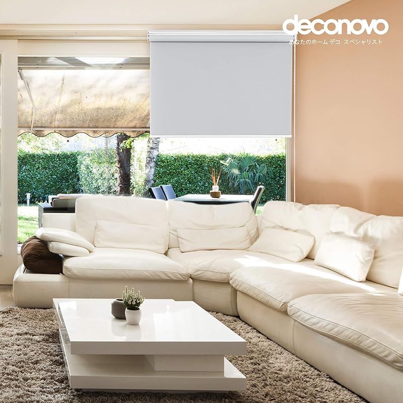 Amazon｜ロールスクリーン 幅40cm 丈220cm ロールカーテン つっぱり式 1級遮光 断熱 遮熱 防音 防寒 UVカット 表裏同色 遮光1級  防音 絵柄 穴あけ不要 グレー プライバシー保護 簡単取付け 透過性 40*200cm 間仕切り 目隠し 衝立 チェーン式 シンプル｜ロールスクリーン  ... ロールスクリーン 幅40cm 丈220cm ロールカーテン つっぱり式 1級遮光 断熱 遮熱 防音 50*135cm 防寒 UVカッ