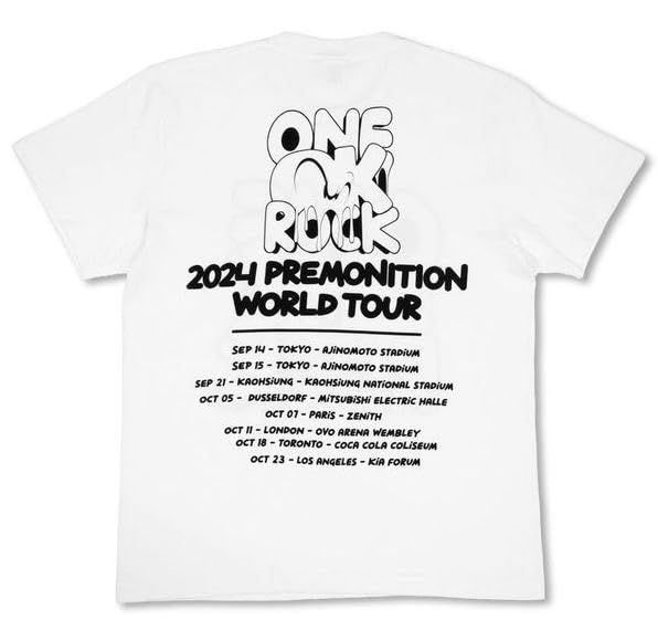 ONE OK ROCK ワンオク 2024WORLDTOUR Tシャツ（M）白黒 ONE OK ROCK - one ok rock ワンオク 2024 world tour tシャツ